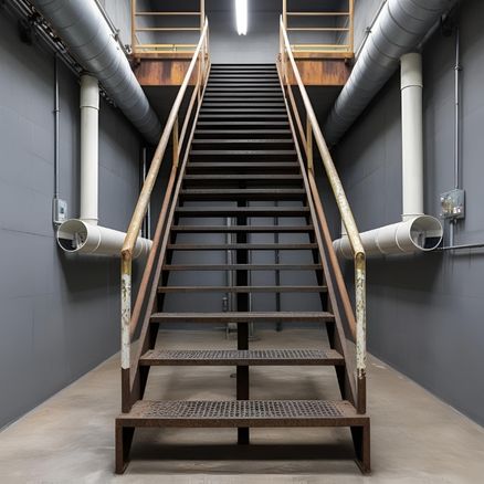 鉄骨階段の施工前